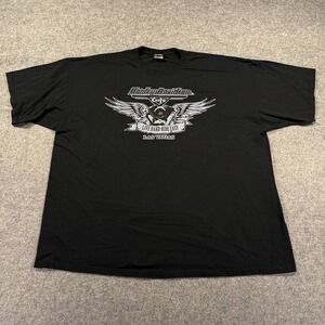 Harley-Davidson Shirt Mens 3XL Black Cafe Las Vegas Live Hard Ride Easy Graphic